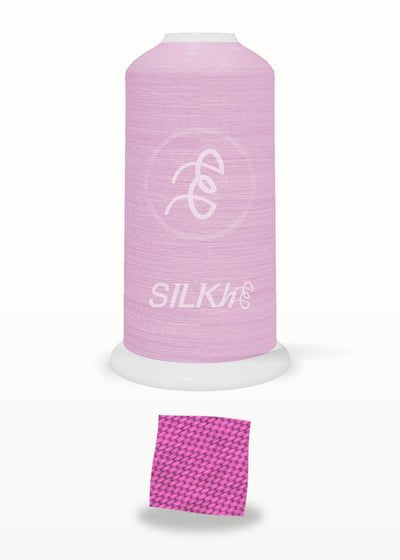 SILKhee 5015 Pink Yarrow polyester embroidery thread 40wt cone
