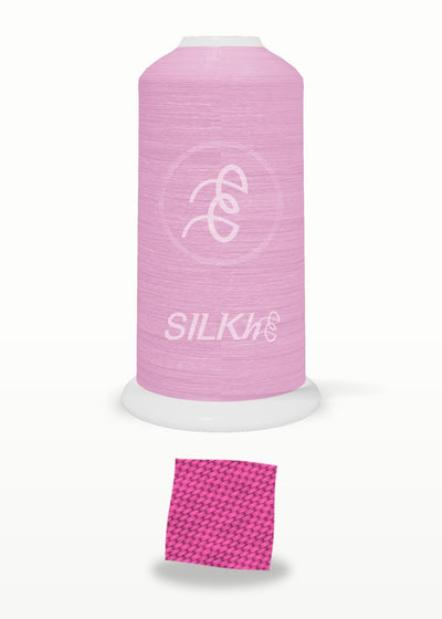 SILKhee 5017 Fuchsia Rose polyester embroidery thread 40wt cone