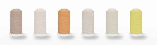 SILKhee Canyon pack — polyester machine embroidery thread cones in the pack's colors