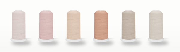SILKhee Prairie pack — polyester machine embroidery thread cones in the pack's colors