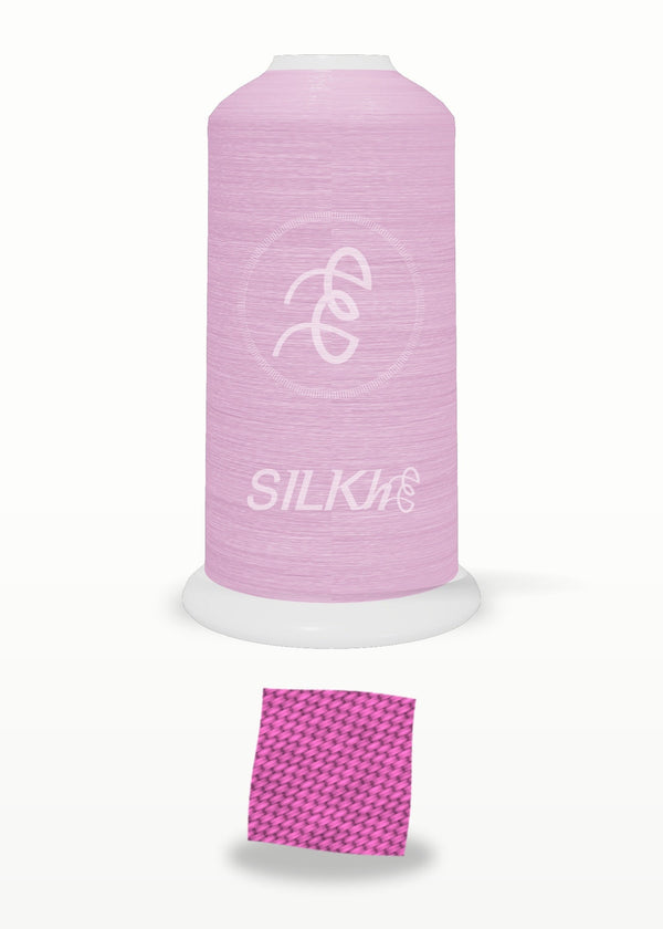 SILKhee 5015 Pink Yarrow polyester embroidery thread 40wt cone