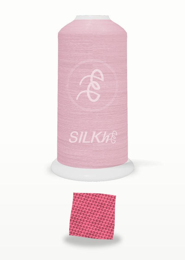 SILKhee 5021 Pink Sand polyester embroidery thread 40wt cone