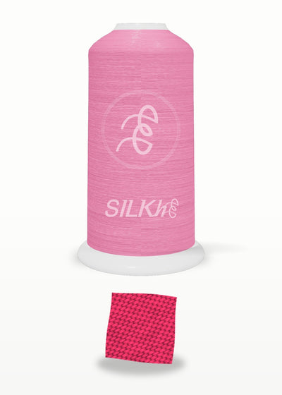 SILKhee 5025 Rose Red polyester embroidery thread 40wt cone