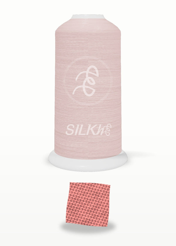 SILKhee 5035 Coral Blush polyester embroidery thread 40wt cone