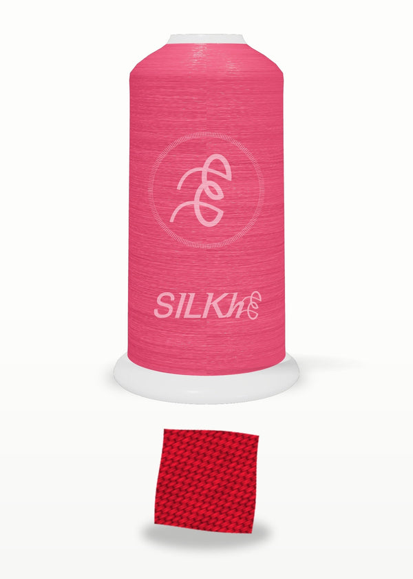 SILKhee 5043 Aurora Red polyester embroidery thread 40wt cone