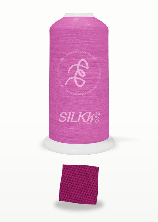 SILKhee 5054 Raspberry Sorbet polyester embroidery thread 40wt cone