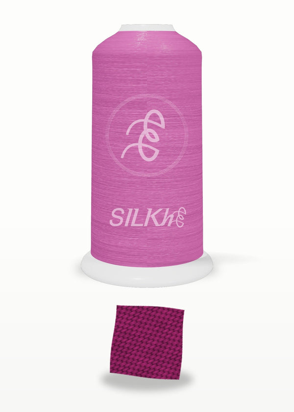 SILKhee 5055 Bordeaux polyester embroidery thread 40wt cone