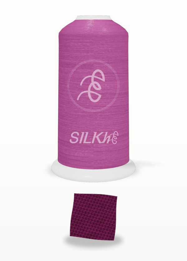SILKhee 5056 Plum Wine polyester embroidery thread 40wt cone