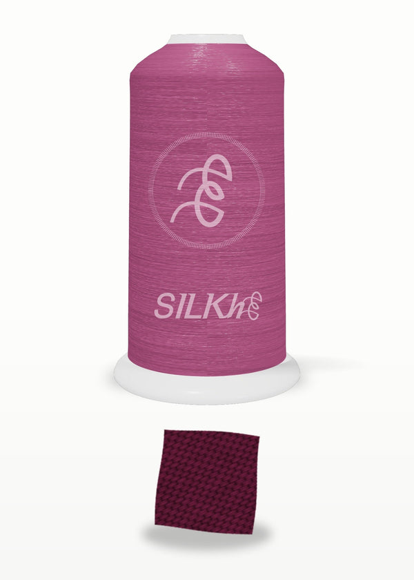 SILKhee 5057 Crushed Berry polyester embroidery thread 40wt cone