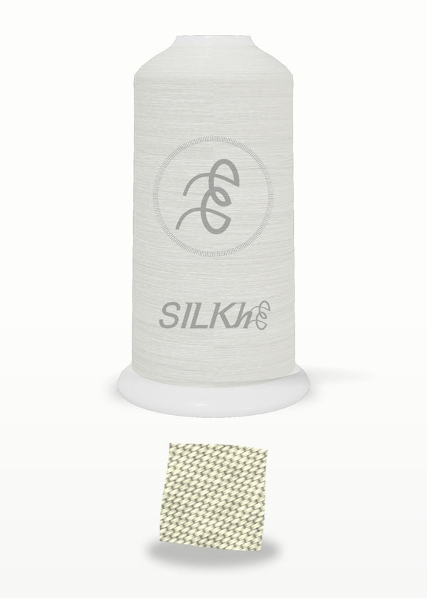 SILKhee 5058 Pale Lemon polyester embroidery thread 40wt cone
