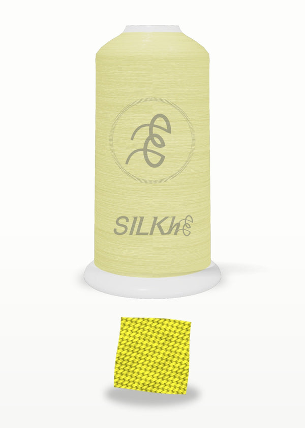 SILKhee 5061 Vibrant Yellow polyester embroidery thread 40wt cone
