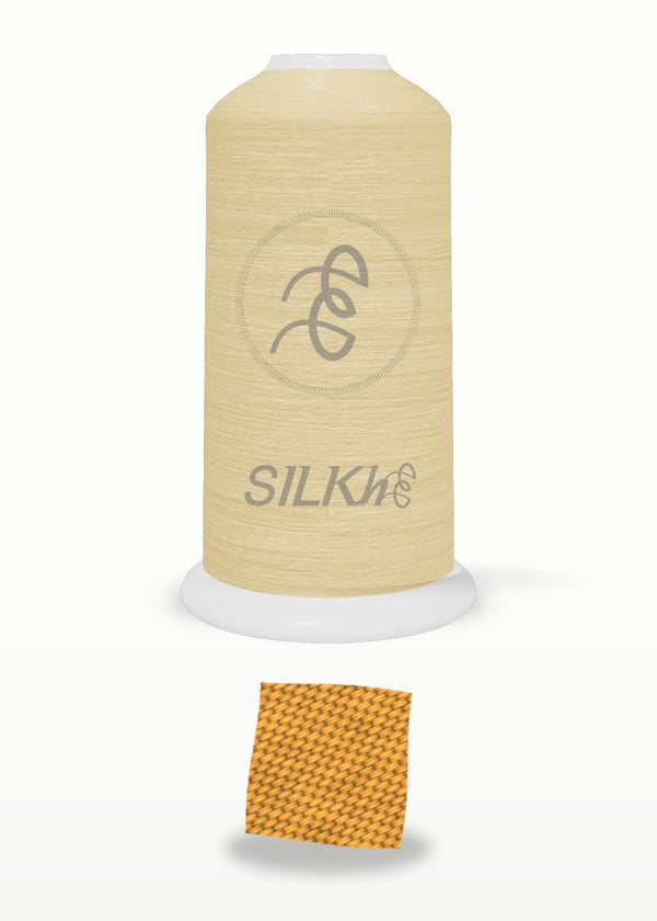 SILKhee 5064 Saffron polyester embroidery thread 40wt cone