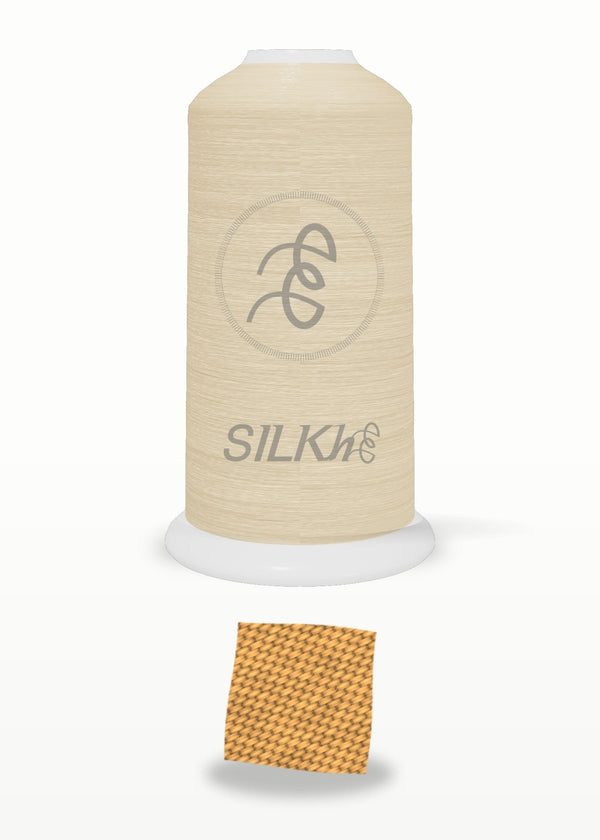 SILKhee 5068 Apricot polyester embroidery thread 40wt cone