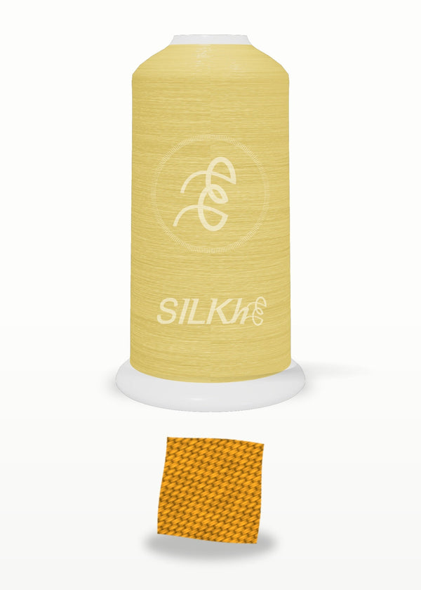 SILKhee 5072 Amber polyester embroidery thread 40wt cone