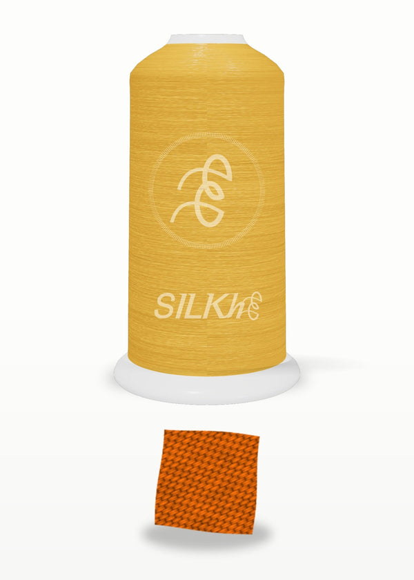 SILKhee 5077 Burnt Orange polyester embroidery thread 40wt cone
