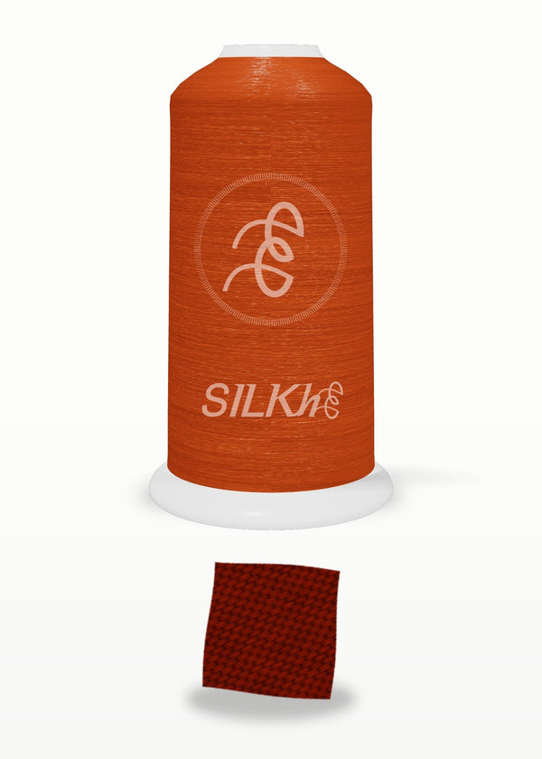 SILKhee 5114 Deep Mahogany polyester embroidery thread 40wt cone