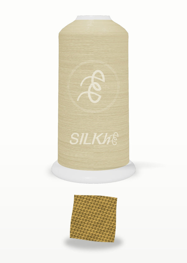SILKhee 5116 Burnished Gold polyester embroidery thread 40wt cone