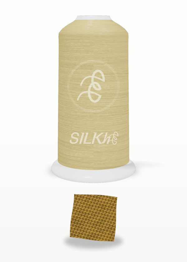 SILKhee 5119 Antique Gold polyester embroidery thread 40wt cone