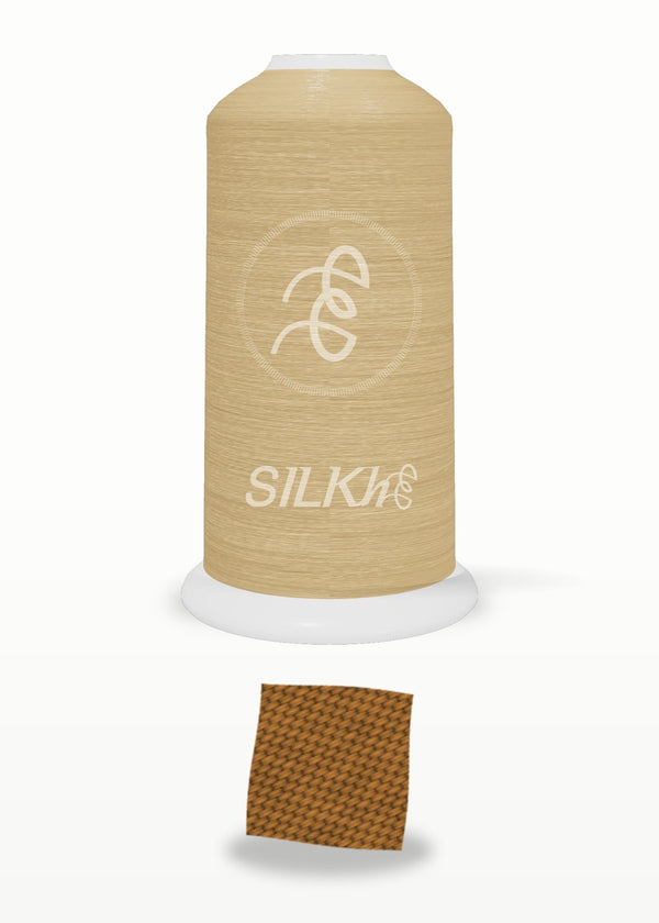 SILKhee 5121 Toasted Wheat polyester embroidery thread 40wt cone