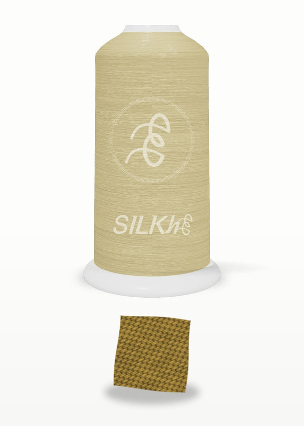 SILKhee 5122 Dried Grass polyester embroidery thread 40wt cone