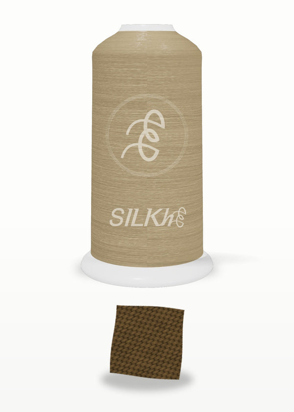 SILKhee 5124 Dark Walnut polyester embroidery thread 40wt cone