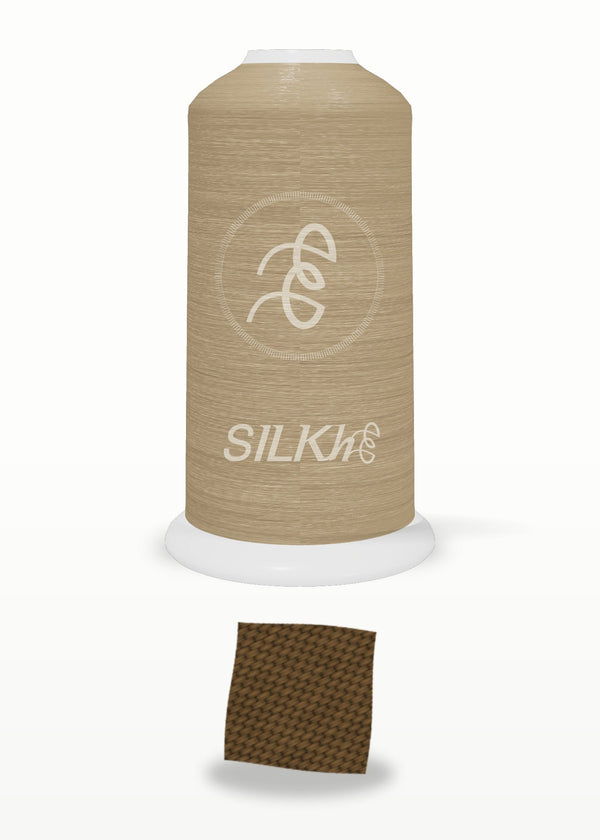 SILKhee 5125 Coffee Bean polyester embroidery thread 40wt cone
