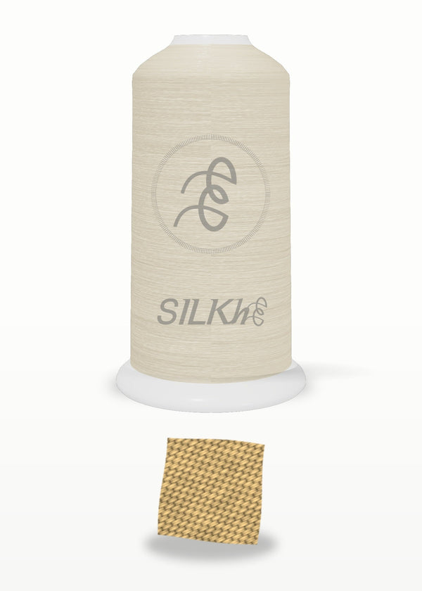 SILKhee 5137 Warm Straw polyester embroidery thread 40wt cone