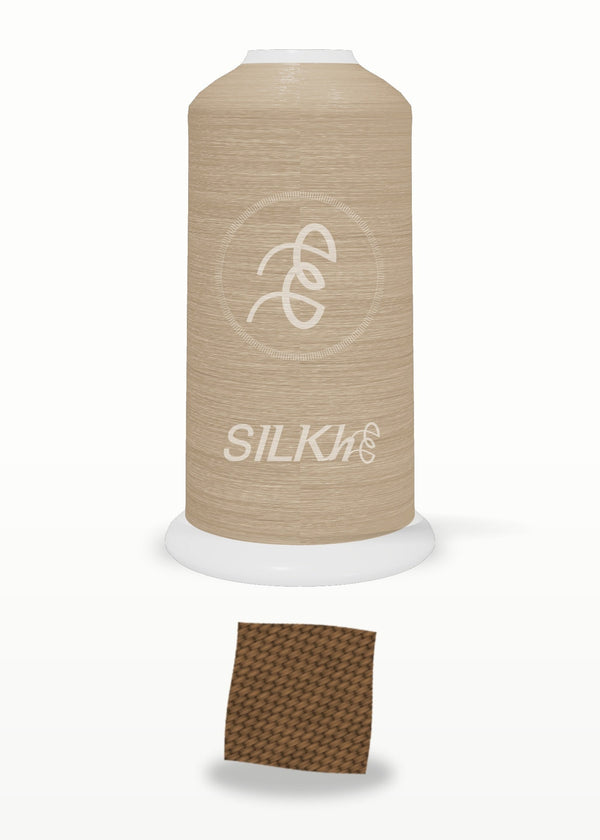 SILKhee 5146 Hazelnut polyester embroidery thread 40wt cone