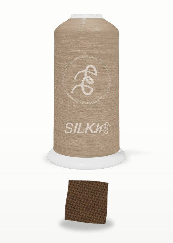 SILKhee 5155 Dark Umber polyester embroidery thread 40wt cone