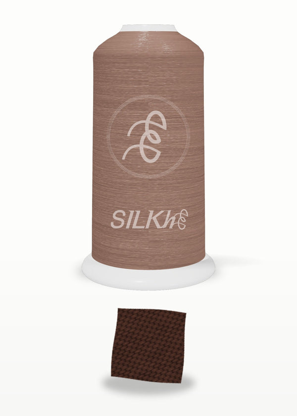 SILKhee 5162 Bitter Chocolate polyester embroidery thread 40wt cone