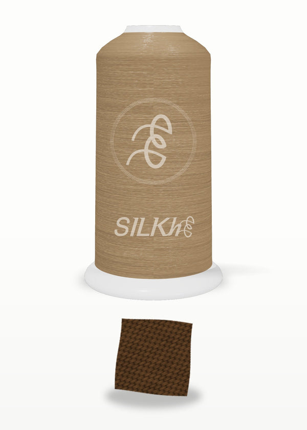 SILKhee 5166 Nantucket Brown polyester embroidery thread 40wt cone