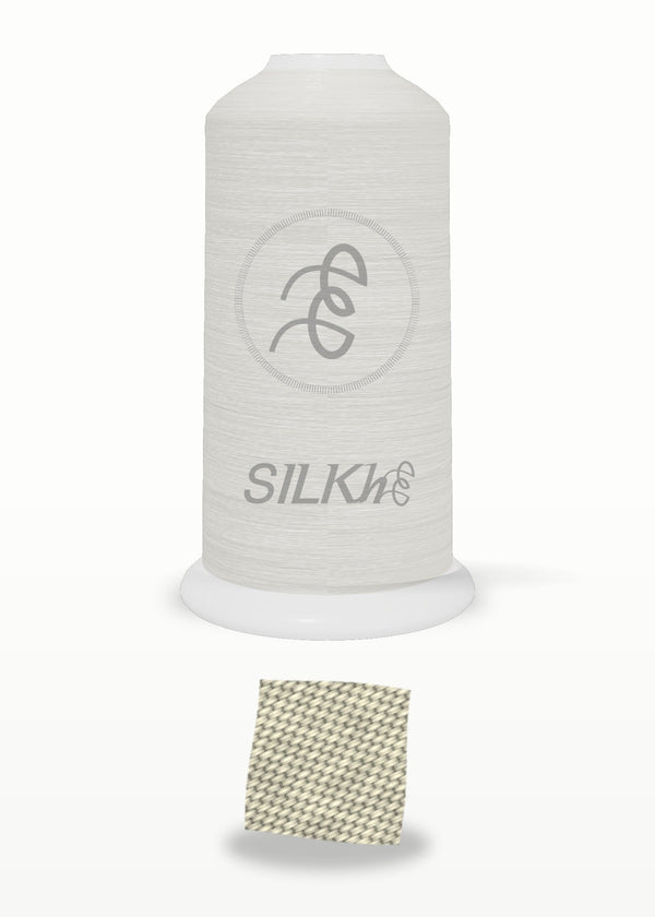 SILKhee 5177 Sea Salt polyester embroidery thread 40wt cone