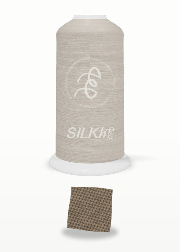 SILKhee 5184 Driftwood Tan polyester embroidery thread 40wt cone