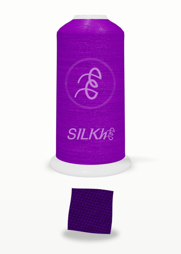 SILKhee 5247 Midnight Bloom polyester embroidery thread 40wt cone
