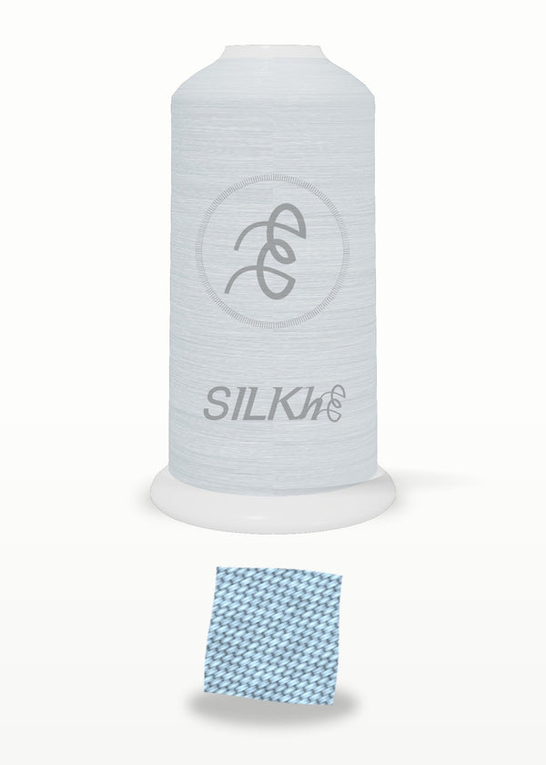 SILKhee 5268 Powder Blue polyester embroidery thread 40wt cone