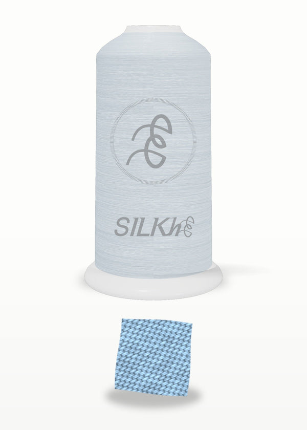 SILKhee 5271 Crystal Blue polyester embroidery thread 40wt cone