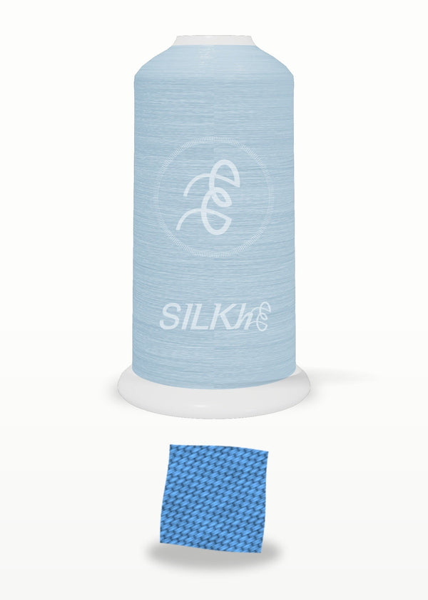 SILKhee 5278 Azure Blue polyester embroidery thread 40wt cone