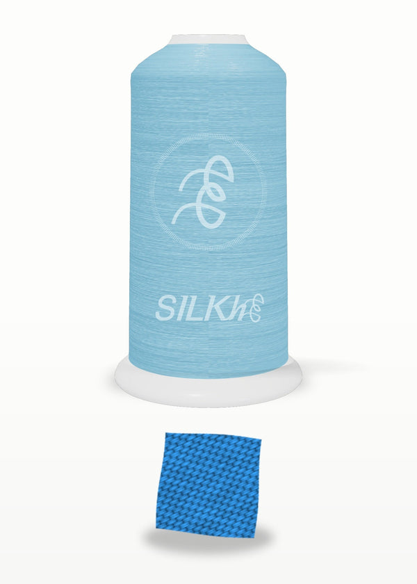 SILKhee 5279 Ibiza Blue polyester embroidery thread 40wt cone