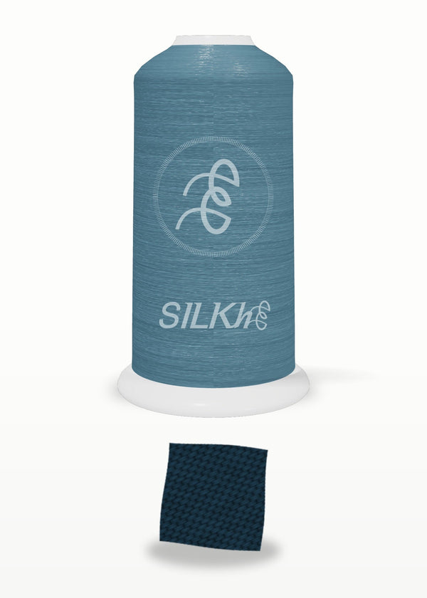 SILKhee 5293 Midnight Navy polyester embroidery thread 40wt cone