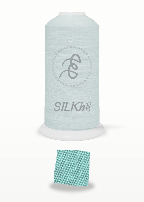 SILKhee 5297 Aqua Splash polyester embroidery thread 40wt cone