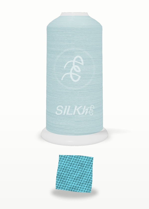 SILKhee 5299 Positano Blue polyester embroidery thread 40wt cone