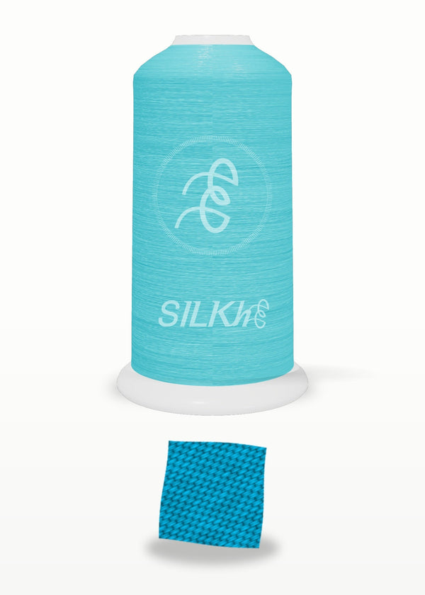 SILKhee 5302 Pacific Teal polyester embroidery thread 40wt cone
