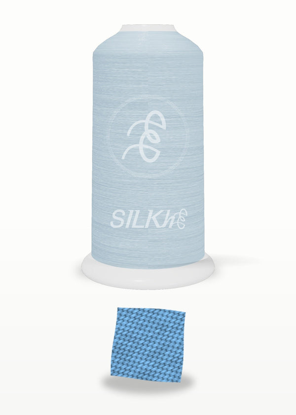 SILKhee 5324 Sky Blue polyester embroidery thread 40wt cone