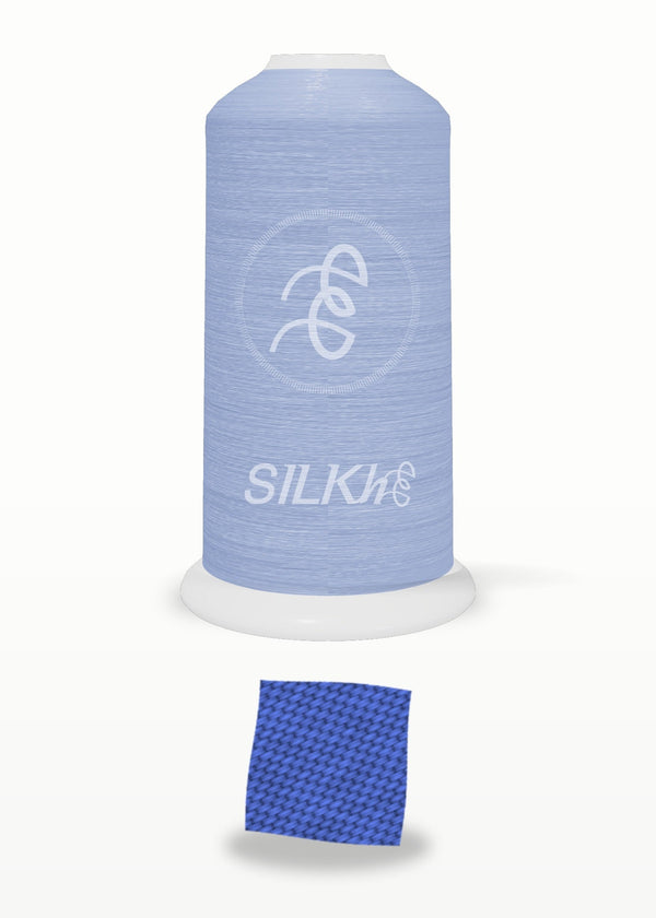 SILKhee 5326 Sapphire Fog polyester embroidery thread 40wt cone