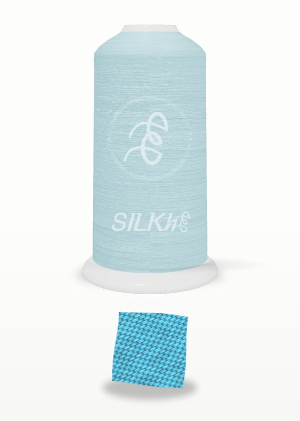 SILKhee 5339 Capri Blue polyester embroidery thread 40wt cone