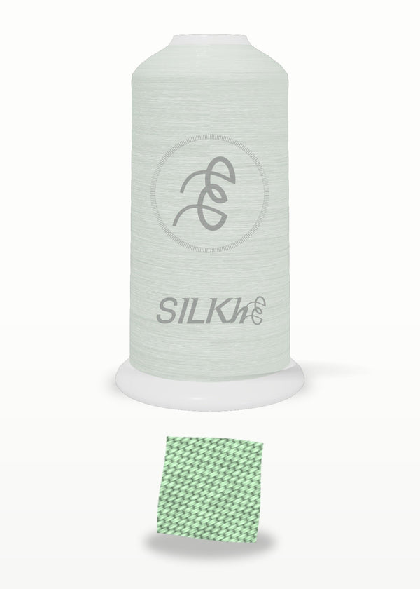 SILKhee 5341 Pale Mint polyester embroidery thread 40wt cone