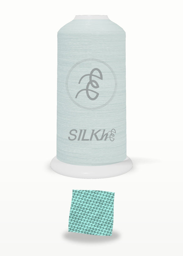 SILKhee 5343 Aqua Foam polyester embroidery thread 40wt cone