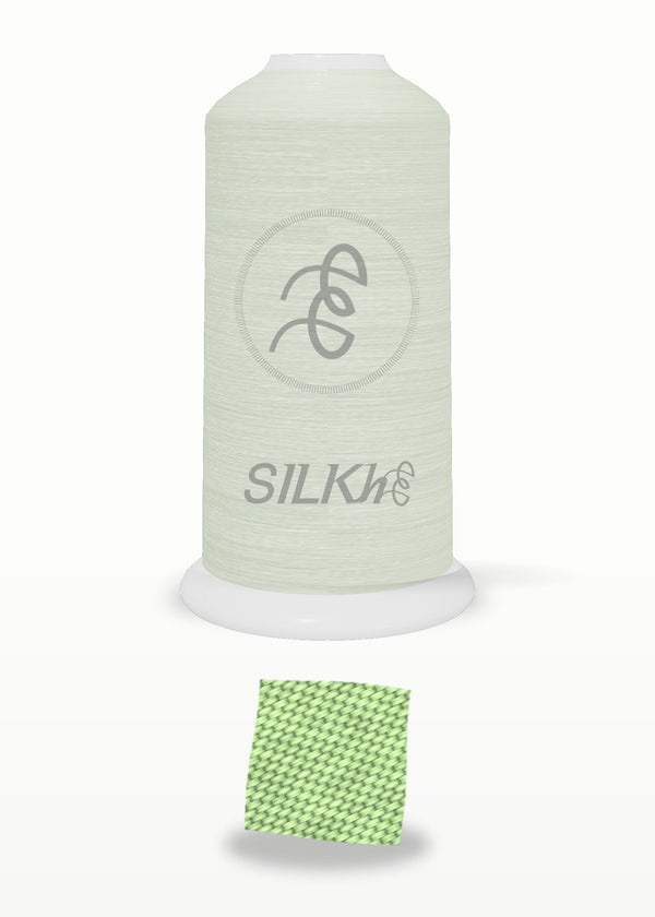 SILKhee 5351 Lime Sorbet polyester embroidery thread 40wt cone