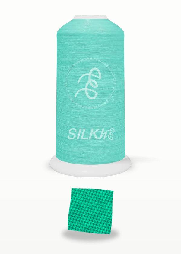 SILKhee 5353 Turquoise polyester embroidery thread 40wt cone