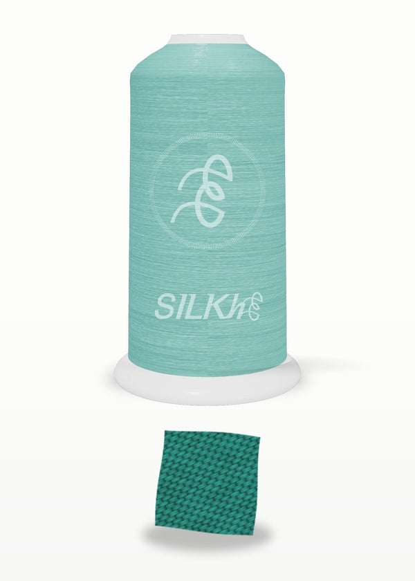 SILKhee 5372 Deep Teal polyester embroidery thread 40wt cone